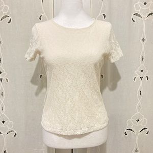 Gorgeous, Feminine, Lacey Top, Floral Design, Size P